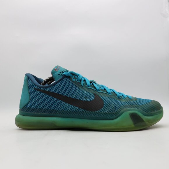 Nike Kobe 10 5am Flight Blue Men's Size 10 Lagoon Black Vapor Green 705317-403 - Picture 1 of 13